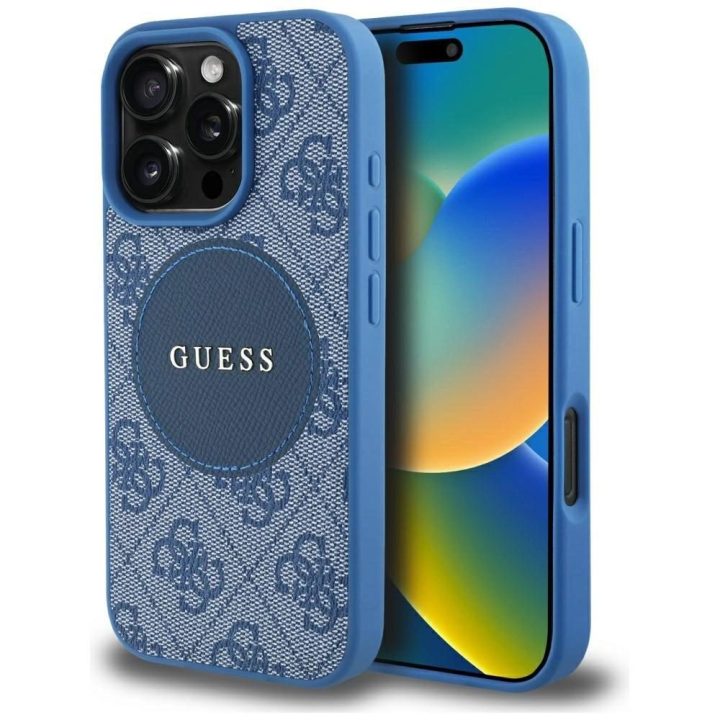 Dėklas mėlynas su 4G logotipu iPhone 16 Pro Max