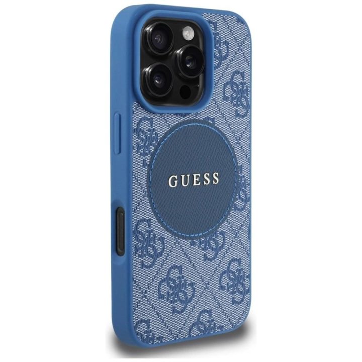 Dėklas mėlynas su 4G logotipu iPhone 16 Pro Max