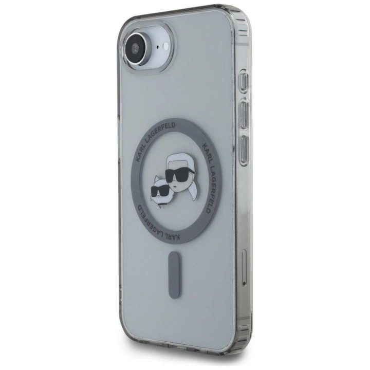 iPhone dėklas su Karl Lagerfeld ir Choupette dizainu, juodas
