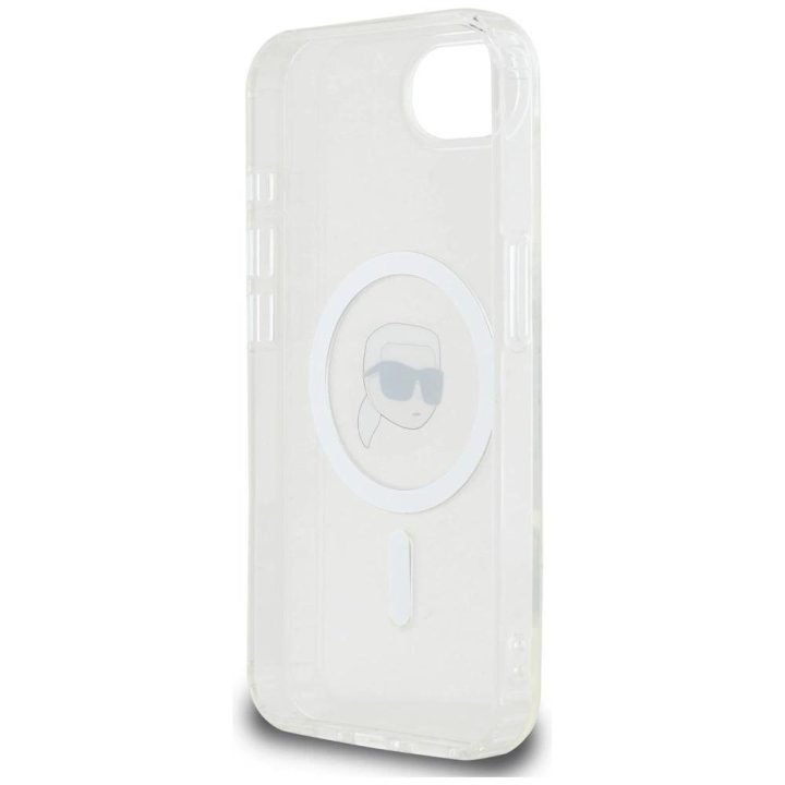 Telefono dėklas Karl Lagerfeld baltas su MagSafe