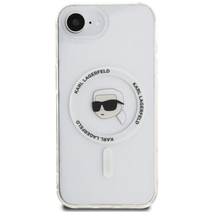 Telefono dėklas Karl Lagerfeld baltas su MagSafe