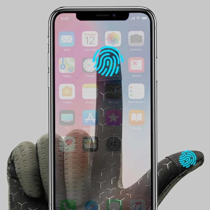 Dviračių pirštinės pilno ilgio kvėpuojančios žalios S dydžio