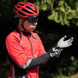 Dviračių pirštinės vyriškos juodos ir pilkos pašiltintos
