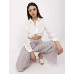 Kelnės moterims smėlio spalvos elegantiškos