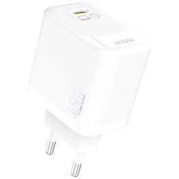 Baltas 45W GaN USB-C sieninis įkroviklis