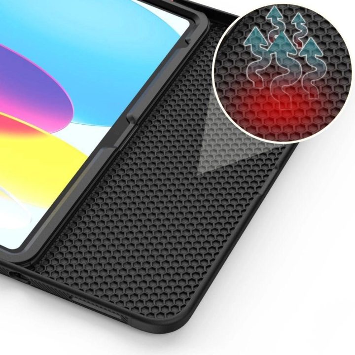 Juodas apsauginis dėklas iPad 10.9 ir 11 planšetėms