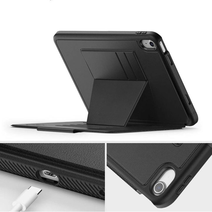 Juodas apsauginis dėklas iPad 10.9 ir 11 planšetėms