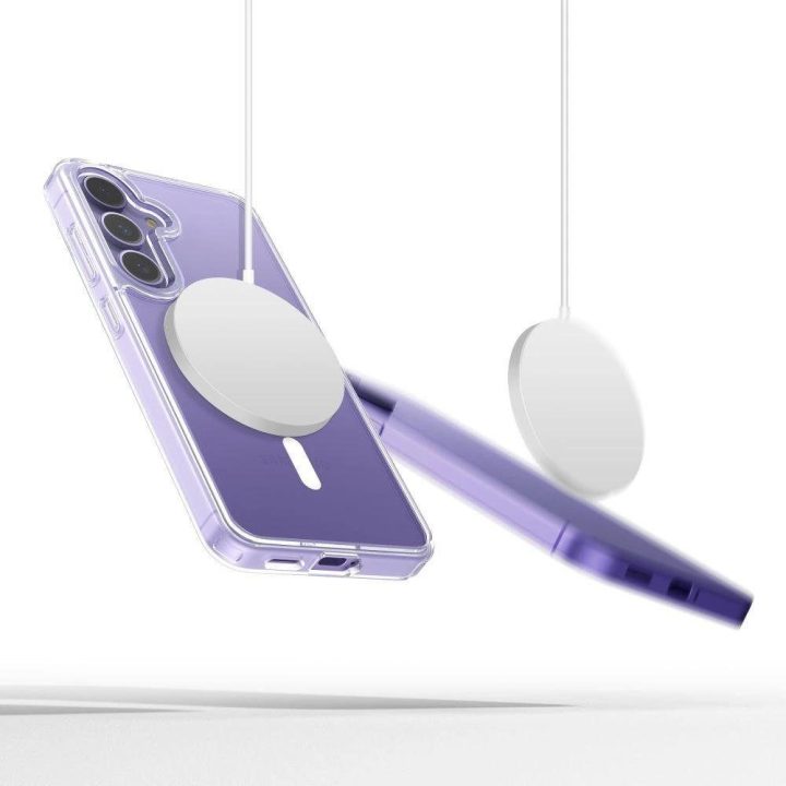 Permatomas FlexAir Hybrid“ MagSafe dėklas Samsung Galaxy S25 Edge telefonui