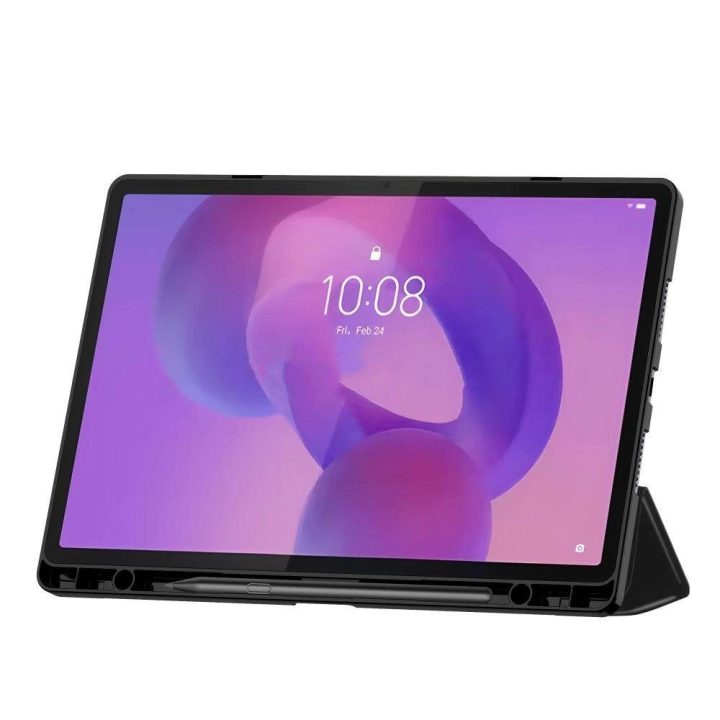 Juodas apsauginis pieštuko dėklas Lenovo Idea Tab Pro 12.7 planšetei