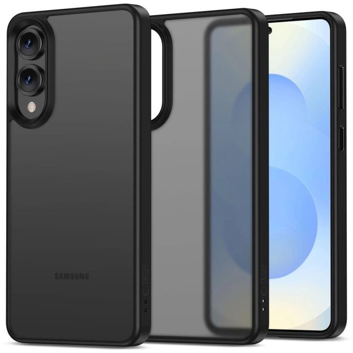Matinis juodas Samsung Galaxy S25 Edge“ telefono dėklas
