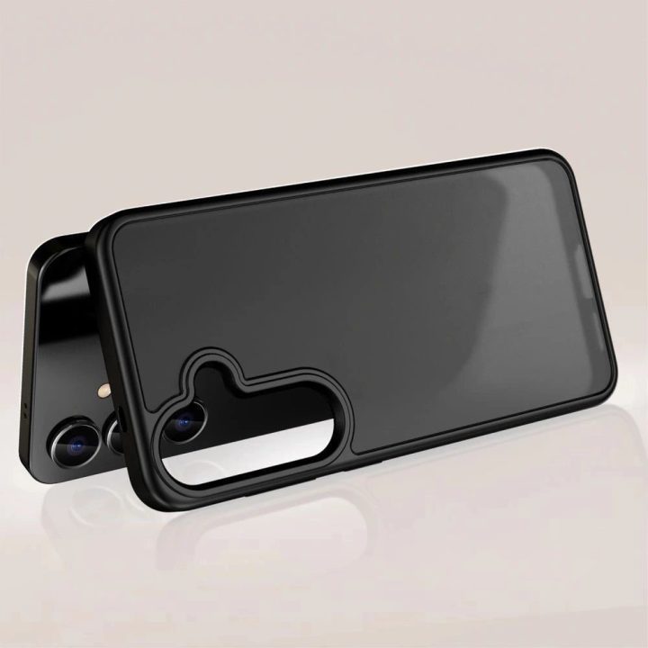 Matinis juodas Samsung Galaxy S25 Edge“ telefono dėklas