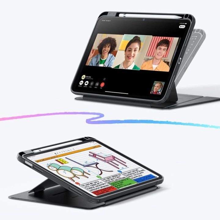 Juodas magnetinis apsauginis dėklas iPad 10.9 / 11 colių planšetėms