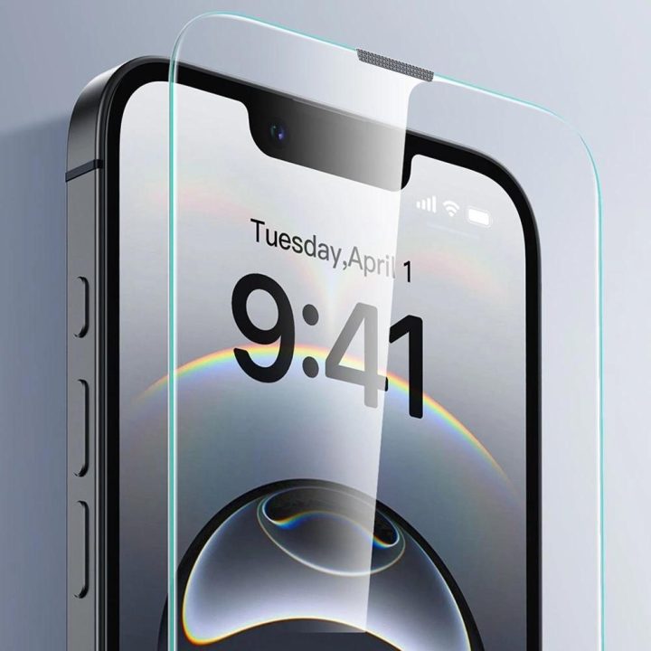 Grūdinto stiklo apsaugos iPhone 13/13 Pro/14, 2 vnt. rinkinys