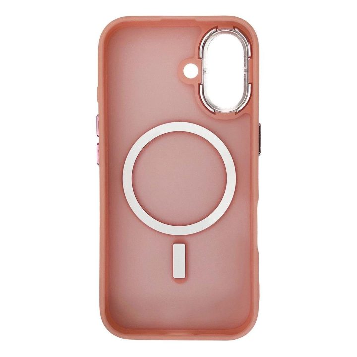 Rožinis stilingas iPhone 16“ dėklas su MagSafe funkcija