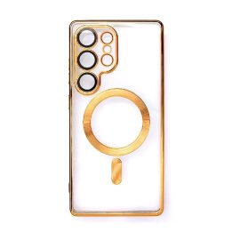 Auksinis blizgus iPhone 16e“ dėklas su MagSafe“ funkcija