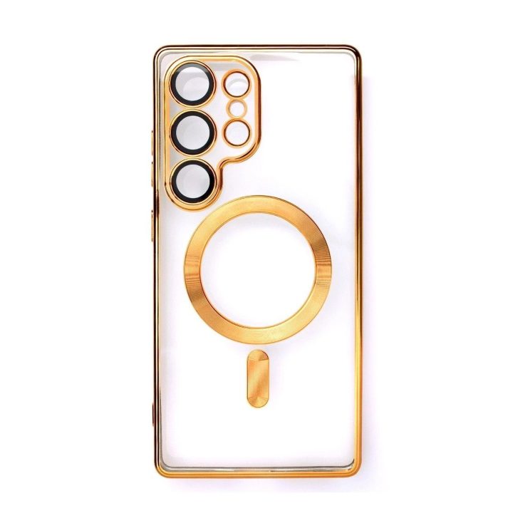 Auksinis blizgus iPhone 16e“ dėklas su MagSafe“ funkcija
