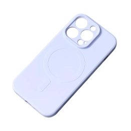 Šviesiai mėlynas silikoninis dėklas su MagSafe Samsung Galaxy A36 5G