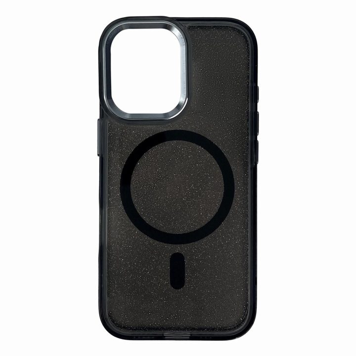 Blizgus juodos spalvos dėklas su MagSafe Samsung Galaxy A36 5G