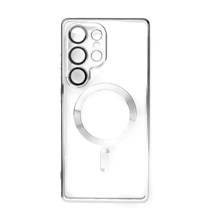 Sidabrinis galvanizuotas dėklas su MagSafe iPhone 16e telefonui