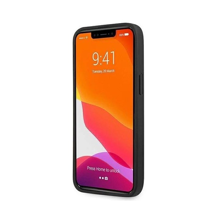 Telefono dėklas iPhone 13 Pro pilkas su Saffiano dirželiu