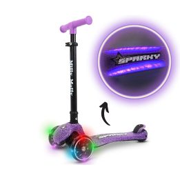 Vaikiškas paspirtukas Sparky violetinės spalvos