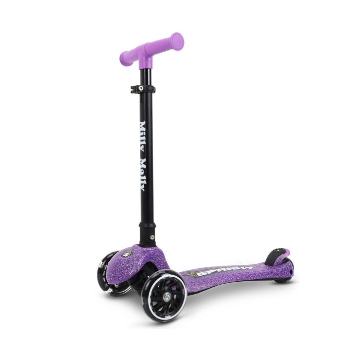 Vaikiškas paspirtukas Sparky violetinės spalvos