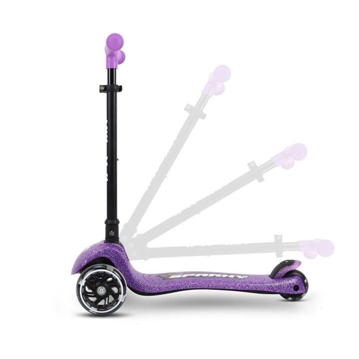 Vaikiškas paspirtukas Sparky violetinės spalvos