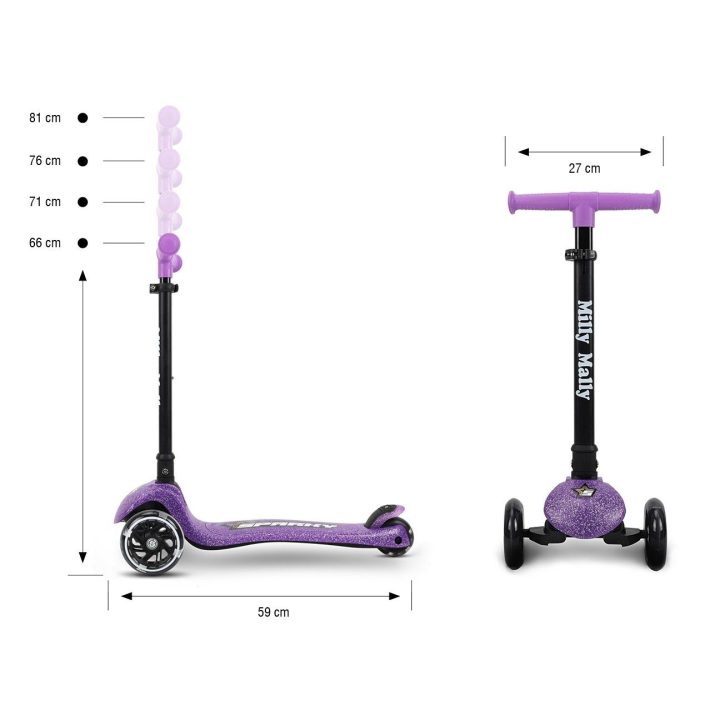Vaikiškas paspirtukas Sparky violetinės spalvos