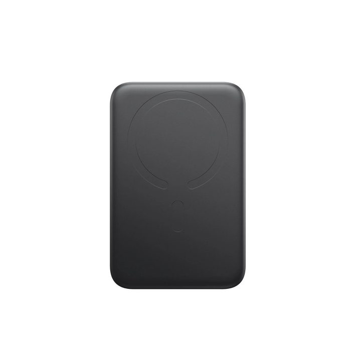 Išorinė baterija juoda, 10000 mAh, su MagSafe ir žiediniu stovu