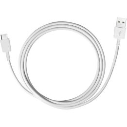 USB-A – USB-C baltas 1,5 m įkrovimo laidas