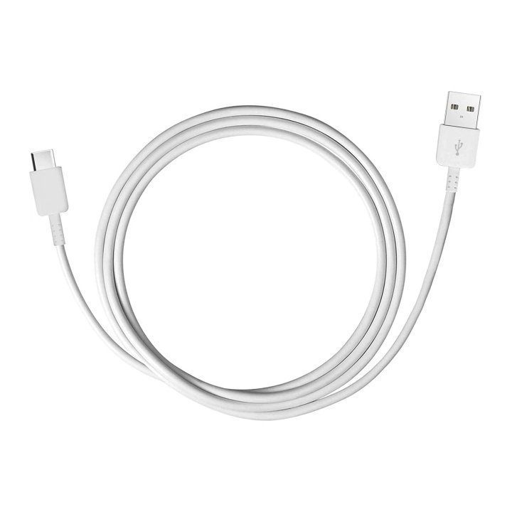 USB-A – USB-C baltas 1,5 m įkrovimo laidas