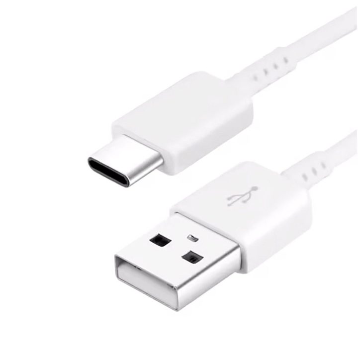USB-A – USB-C baltas 1,5 m įkrovimo laidas