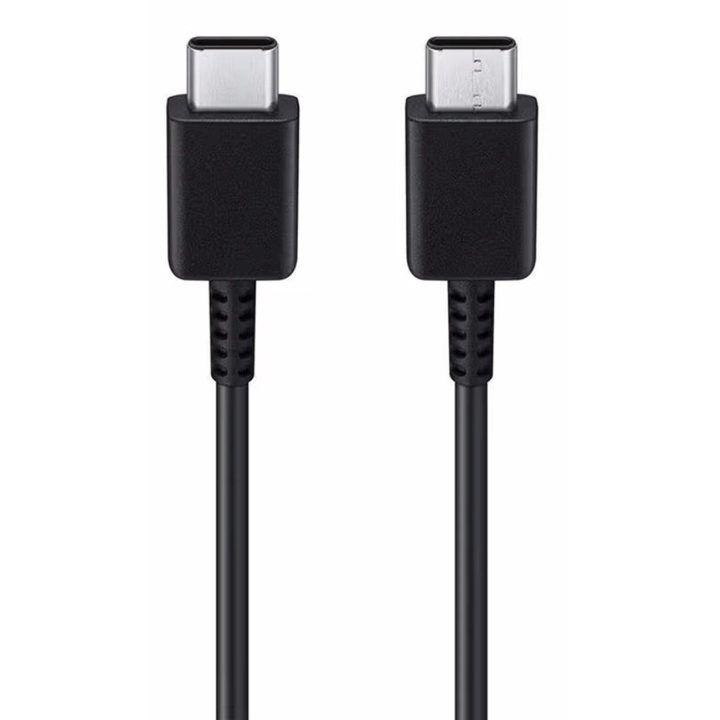 USB-C – USB-C juodas 1 m įkrovimo laidas, 3 A srovė