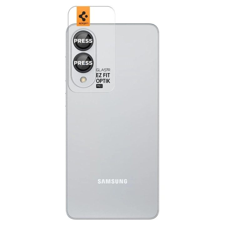Juodas kameros stikliukas Samsung Galaxy S25 Edge telefonui Spigen (2 vnt.)