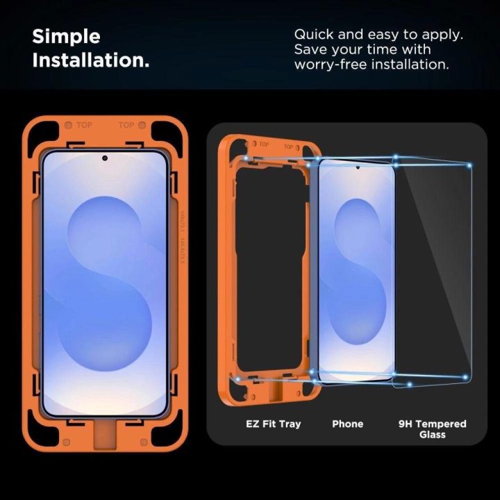 Grūdintas stiklas Samsung Galaxy S25+ telefonui skaidrus