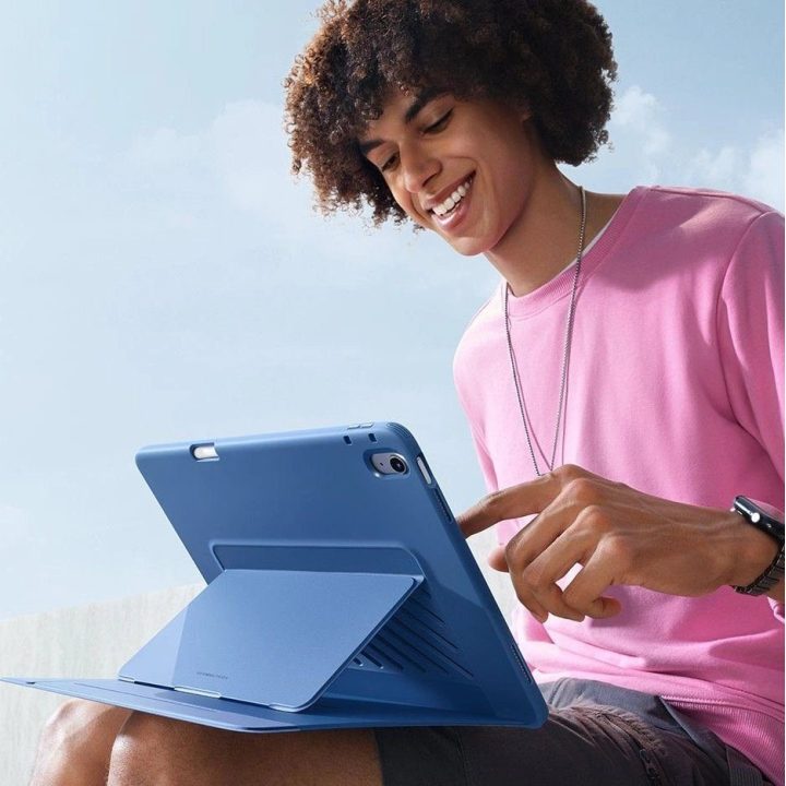Mėlynas iPad 10.9 / 11 dėklas su atrama ESR Flip Hybrid