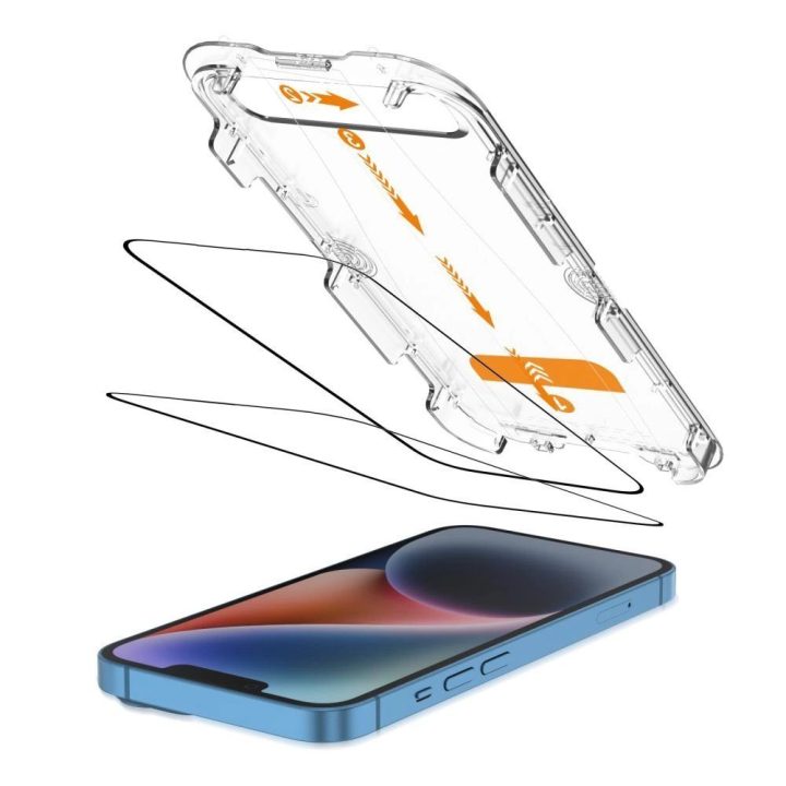 Grūdinto stiklo apsaugos rinkinys iPhone 13/14 – 2 vnt.