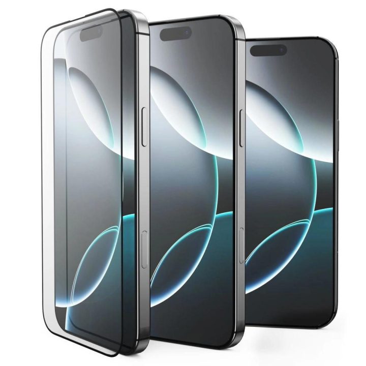 Grūdinto stiklo apsauga Samsung Galaxy S25 Edge, 2 vnt, skaidri