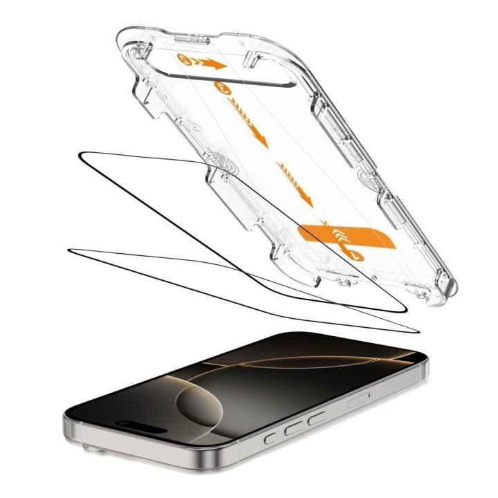 Grūdinto stiklo apsaugos 2 vnt. iPhone 16 Pro