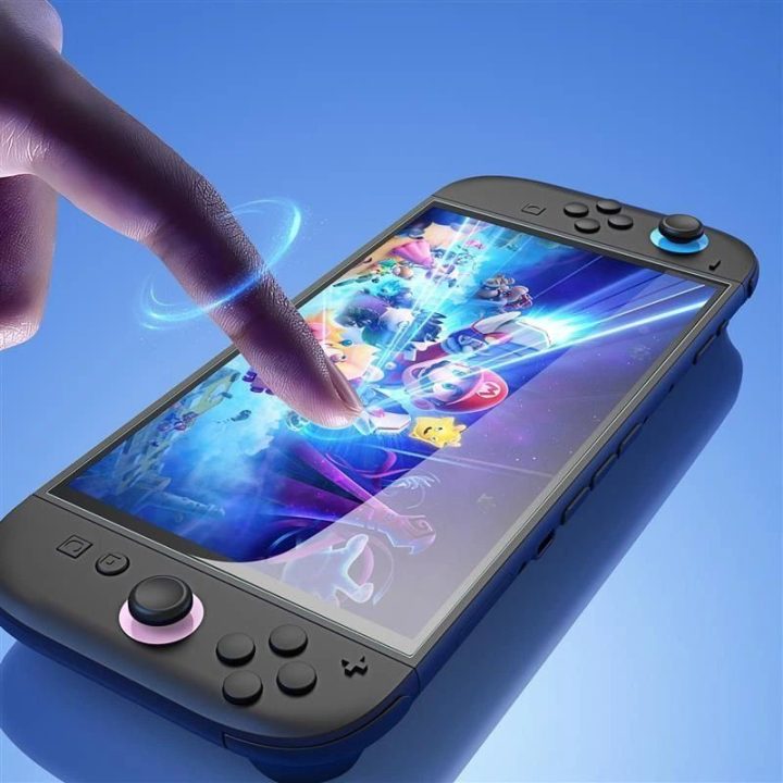 Grūdinto stiklo apsauga Nintendo Switch 2, 2 vnt., skaidri