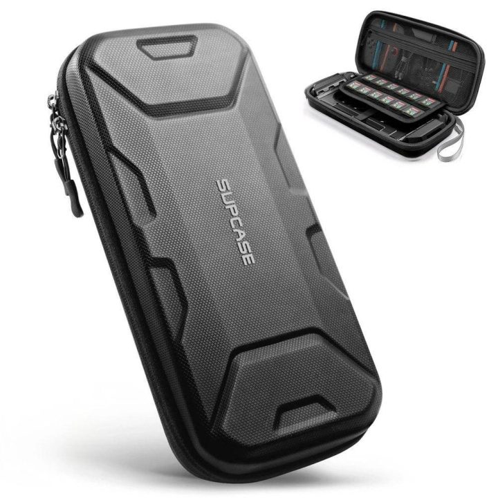 Juodas apsauginis dėklas Nintendo Switch žaidimų konsolei Supcase