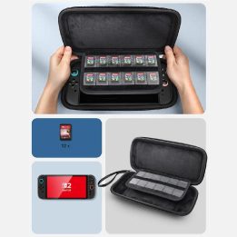 Juodas apsauginis dėklas Nintendo Switch 2 konsolei Supcase