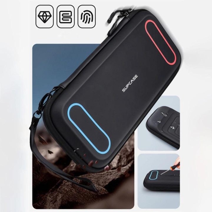 Juodas apsauginis dėklas Nintendo Switch 2 konsolei Supcase
