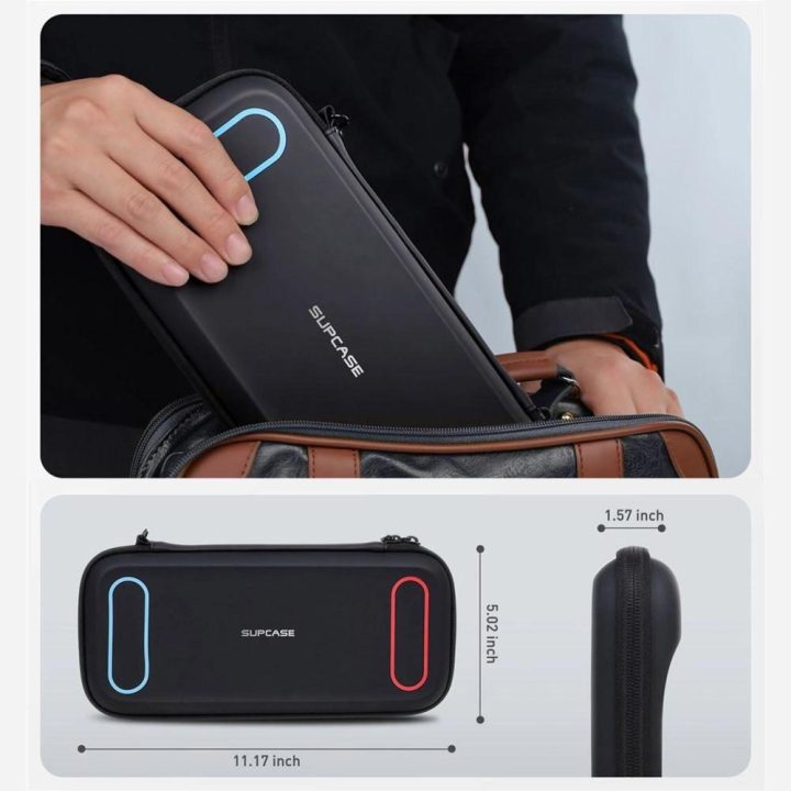 Juodas apsauginis dėklas Nintendo Switch 2 konsolei Supcase