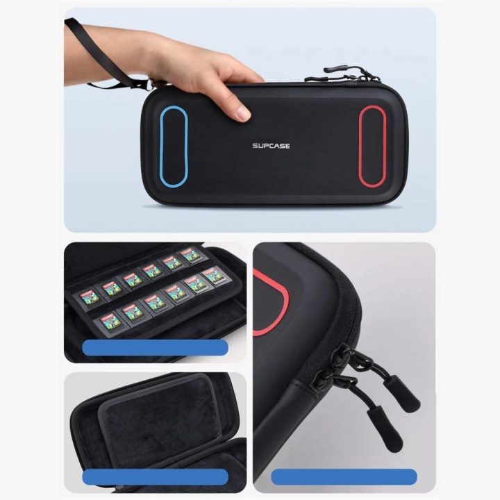 Juodas apsauginis dėklas Nintendo Switch 2 konsolei Supcase