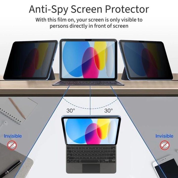 Privatumo stiklo apsauga iPad 10.9 / 11 nuo įbrėžimų