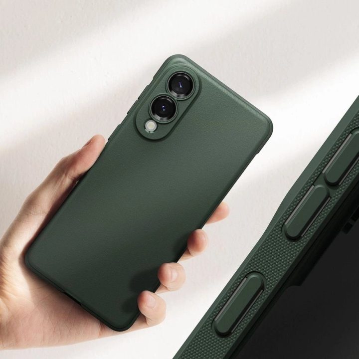 Žalias apsauginis dėklas Samsung Galaxy S25 Edge telefonui Ringke