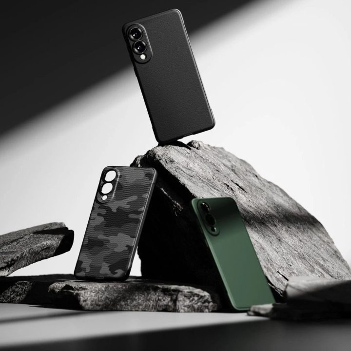 Žalias apsauginis dėklas Samsung Galaxy S25 Edge telefonui Ringke