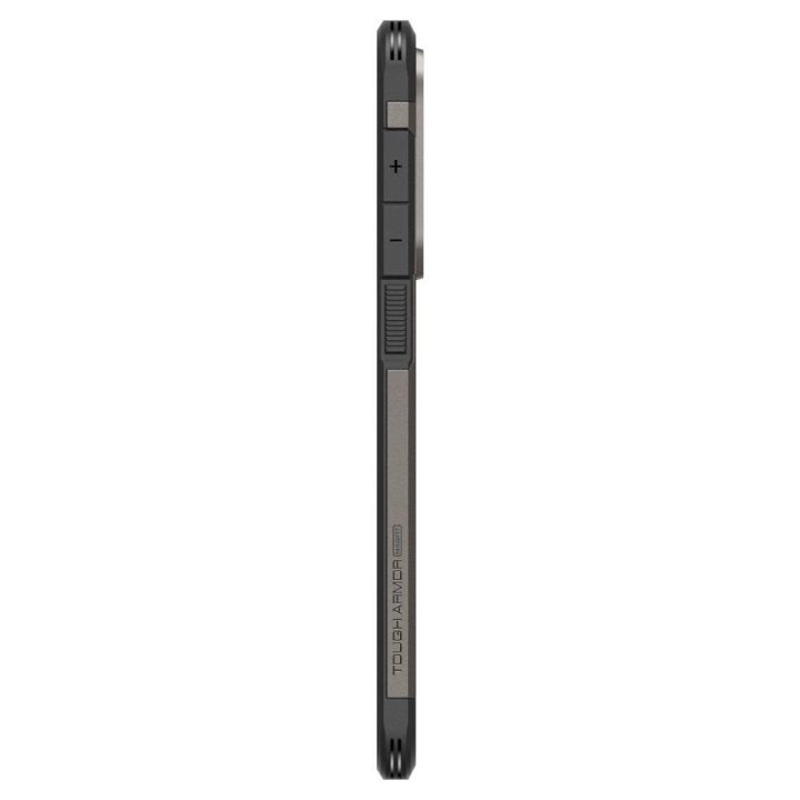 Apsauginis pilkas juodas dėklas Samsung Galaxy S25 Edge su MagSafe