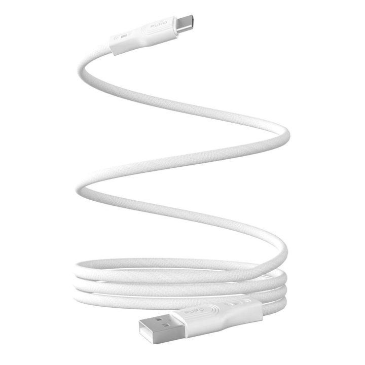 Įkrovimo laidas USB-C baltas magnetinis 1 m 10W Puro